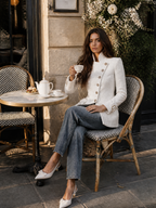 Ivory Nomad Military Blazer