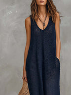 Bohemian Vacation Knitted Jumpsuit
